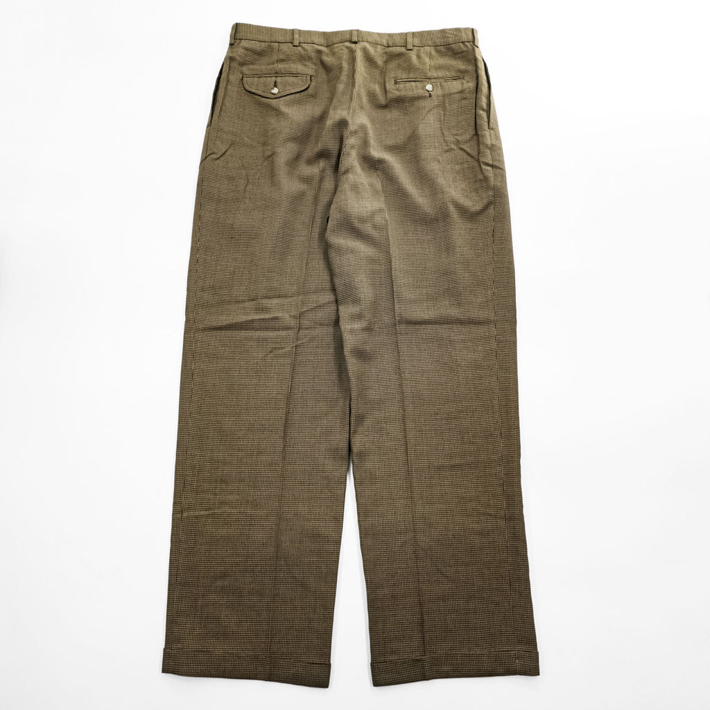 Polo by Ralph Lauren Made in USA Houndstooth Pleated Trousers