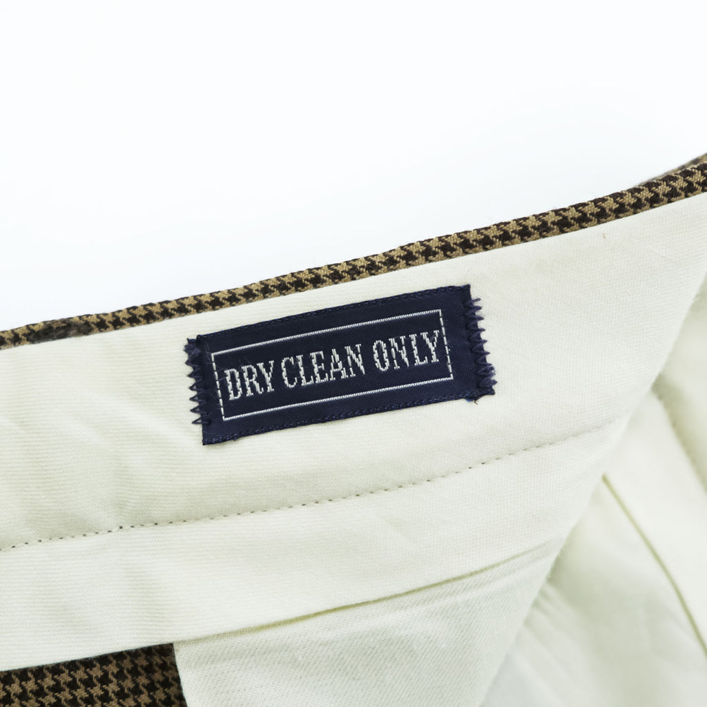 Polo by Ralph Lauren Made in USA Houndstooth Pleated Trousers