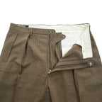 Polo by Ralph Lauren Made in USA Houndstooth Pleated Trousers