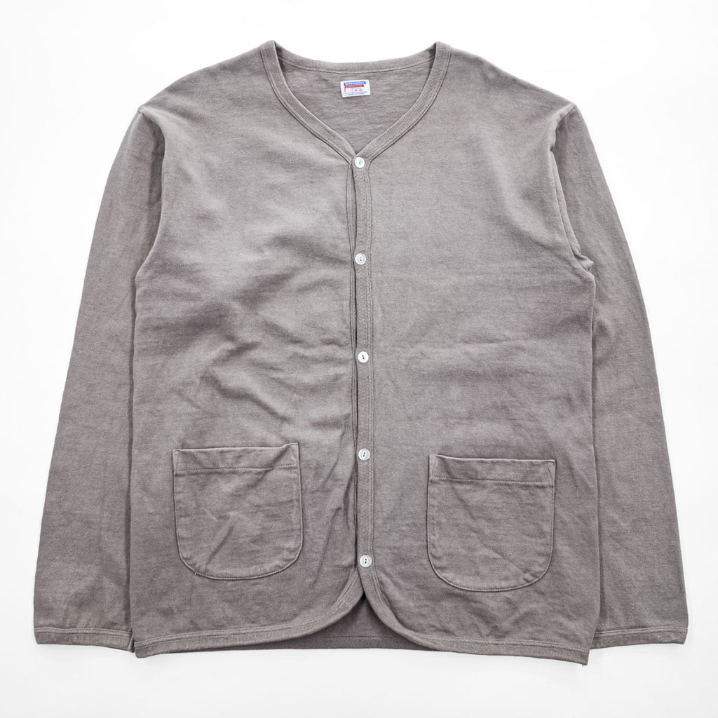 DUBBLE WORKS ( WAREHOUSE ) 日本製 ニット Vネック カーディガン L グレー