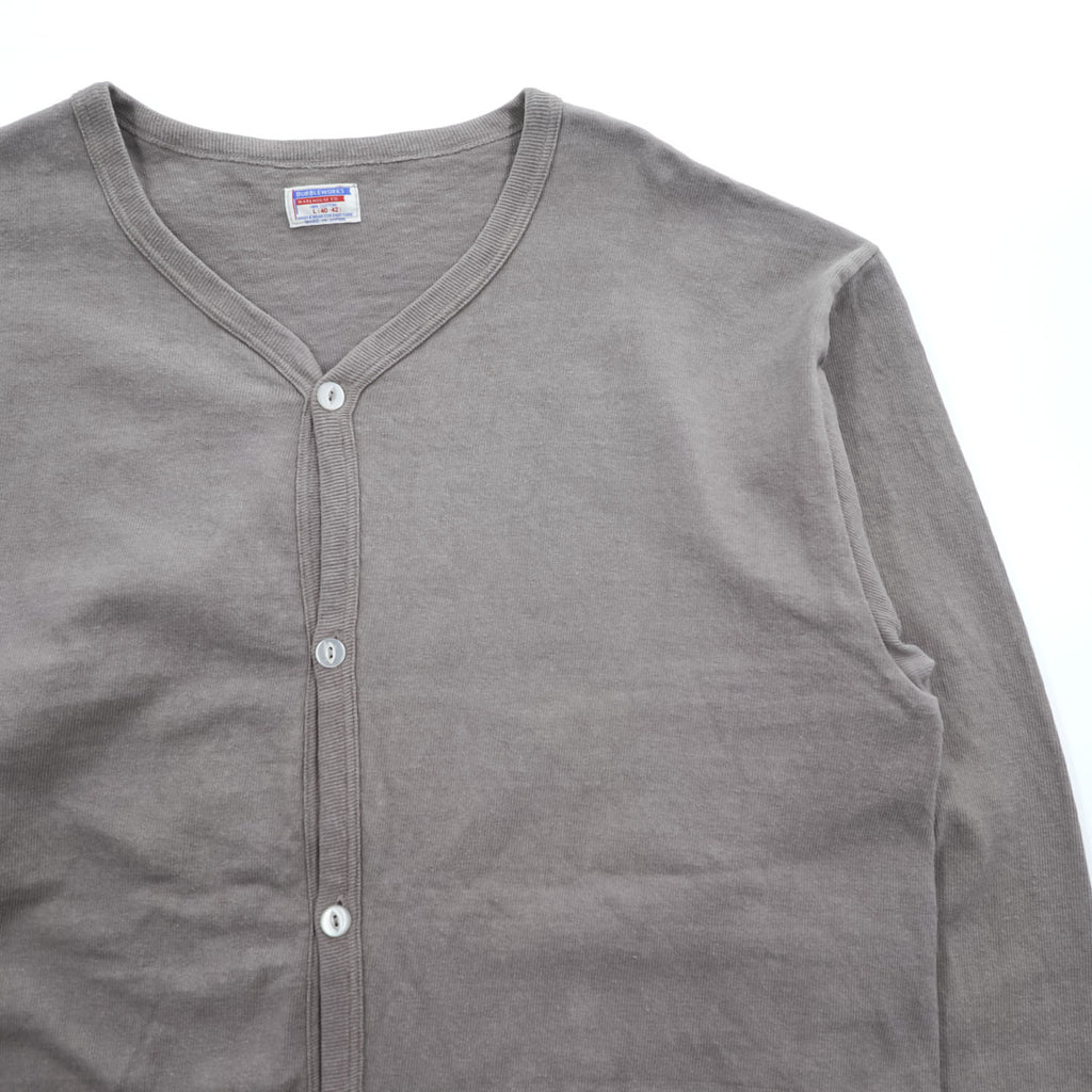 DUBBLE WORKS ( WAREHOUSE ) 日本製 ニット Vネック カーディガン L グレー