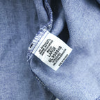 Dickies 長袖デニムシャツ L インディゴ ブルー ボタンダウン 胸ポケット GL300SNB