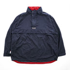 CHAPS Ralph Lauren 90年代 フード収納式 アノラックパーカー L ネイビー ドローコード ロシア製