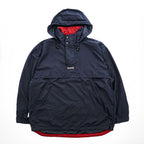 CHAPS Ralph Lauren 90年代 フード収納式 アノラックパーカー L ネイビー ドローコード ロシア製