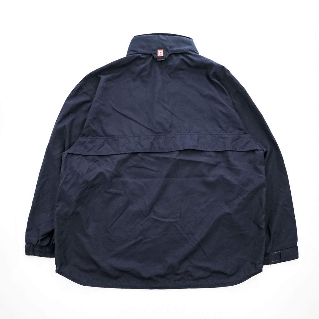 CHAPS Ralph Lauren 90年代 フード収納式 アノラックパーカー L ネイビー ドローコード ロシア製