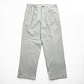 Brooks Brothers チノパンツ コットン 2タック スラックス L ベージュ ワイド プリーツ ダブルカフス