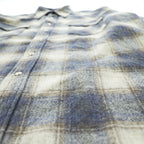 PENDLETON 白タグ 70年代 ヴィンテージ 長袖 オンブレチェック ウエスタンシャツ XL スナップボタン 100%バージンウール