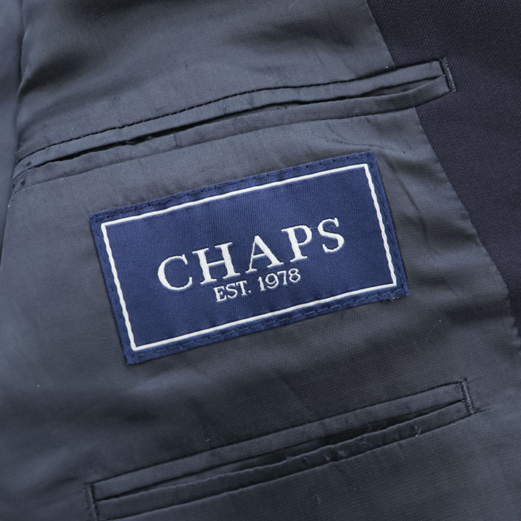 CHAPS 90年代 ヴィンテージ ギャバジン 2B テーラードジャケット ブレザー L ネイビー  紺ブレ 金ボタン