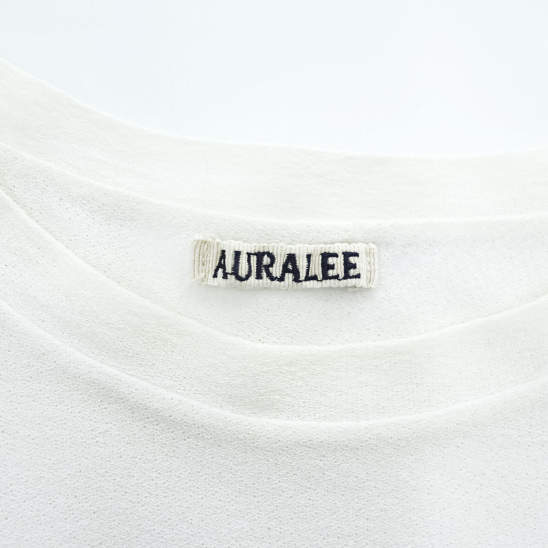 AURALEE 日本製 Tシャツ HARD TWIST AMUNZEN DOUBLE CLOTH TEE L ホワイト A20ST01KN