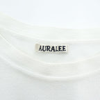 AURALEE 日本製 Tシャツ HARD TWIST AMUNZEN DOUBLE CLOTH TEE L ホワイト A20ST01KN