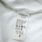 AURALEE 日本製 Tシャツ HARD TWIST AMUNZEN DOUBLE CLOTH TEE L ホワイト A20ST01KN