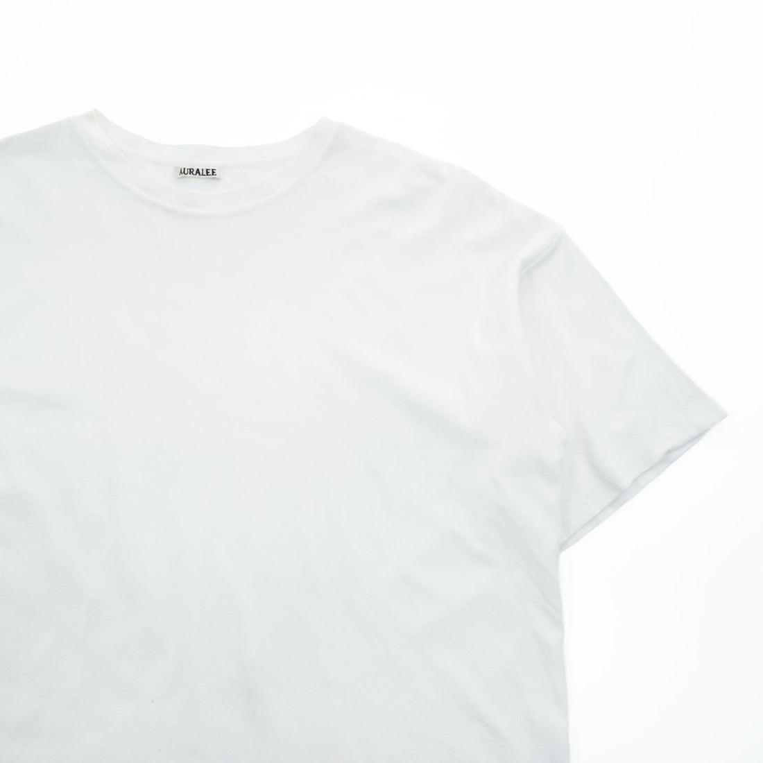 AURALEE 日本製 Tシャツ HARD TWIST AMUNZEN DOUBLE CLOTH TEE L ホワイト A20ST01KN