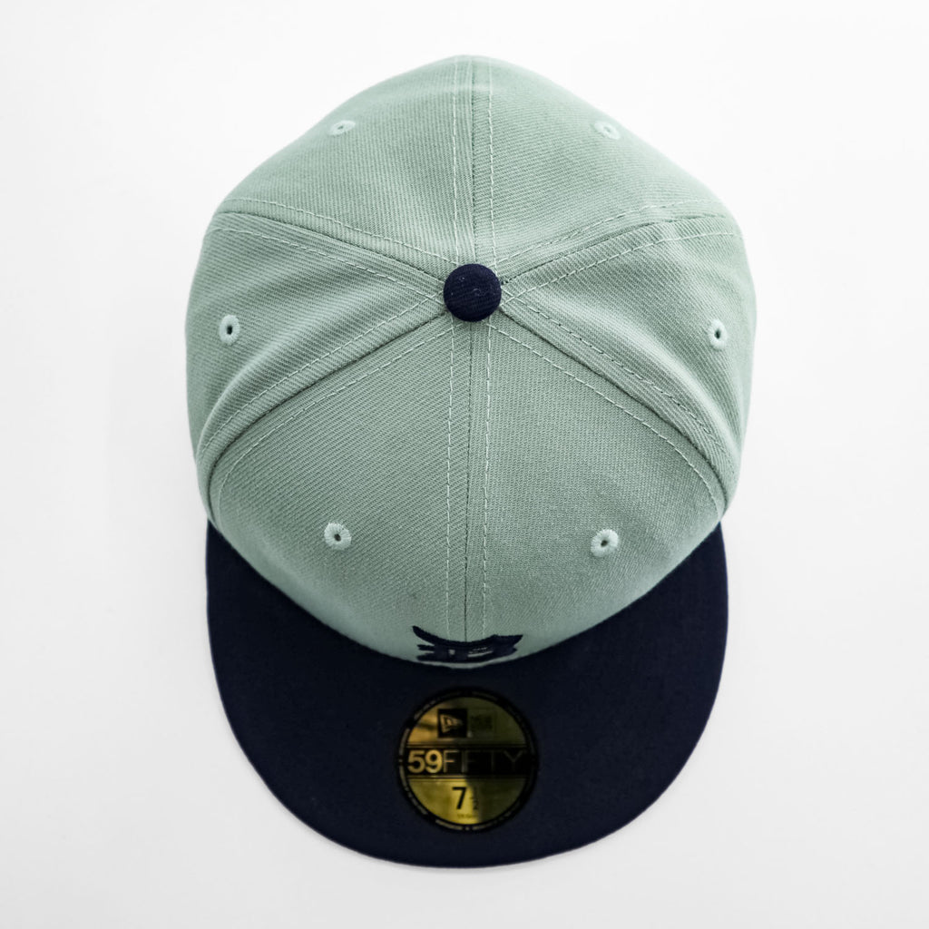 NEW ERA 59FIFTY デトロイト・タイガース ベースボールキャップ 7 1/2 グリーン ネイビー