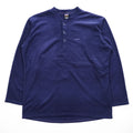 Patagonia USA製 90年代 キャプリーン CAPILENE ヘンリーネック フリーストップ プルオーバー L ネイビー 99年製 ハーフボタン