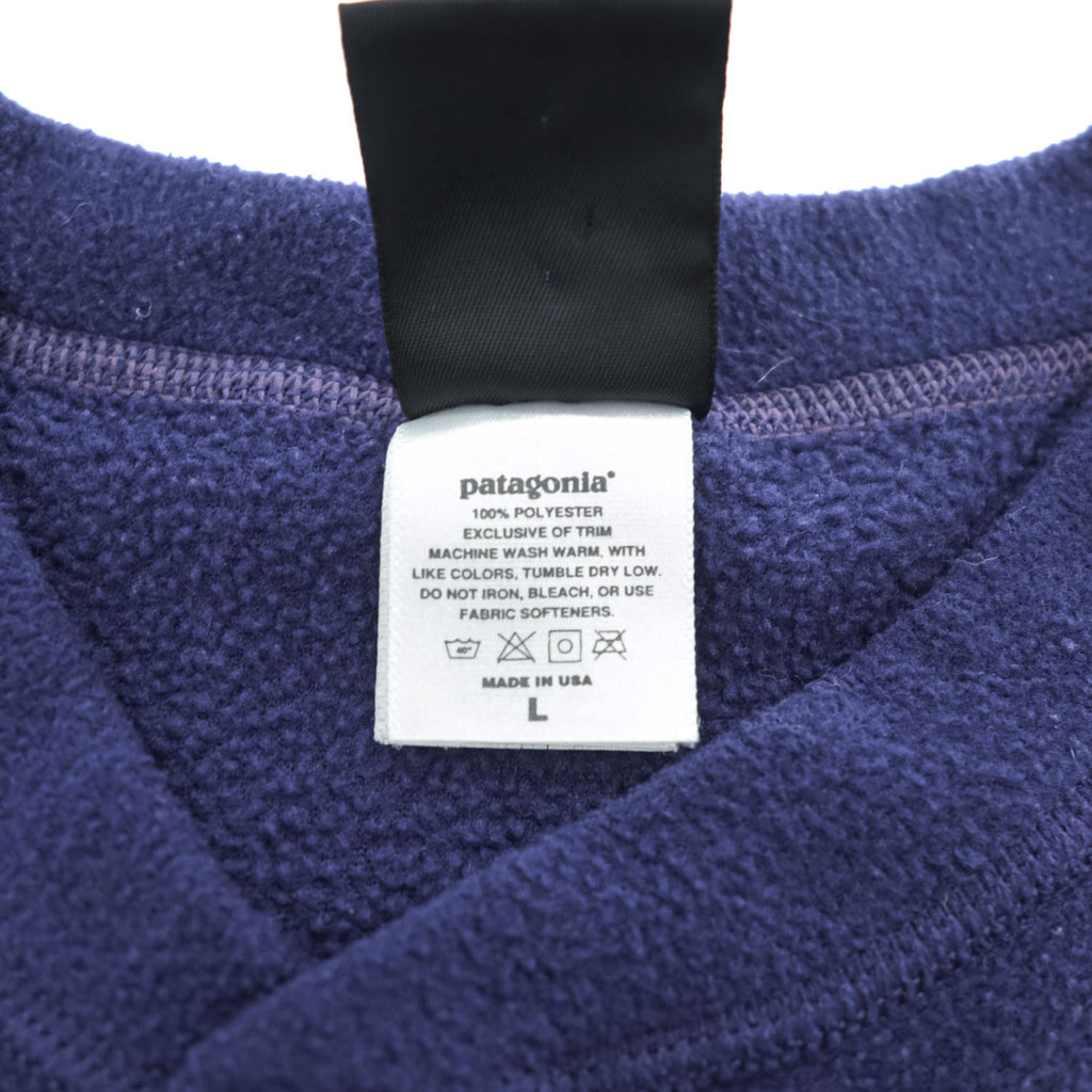 Patagonia USA製 90年代 キャプリーン CAPILENE ヘンリーネック フリーストップ プルオーバー L ネイビー 99年製 ハーフボタン
