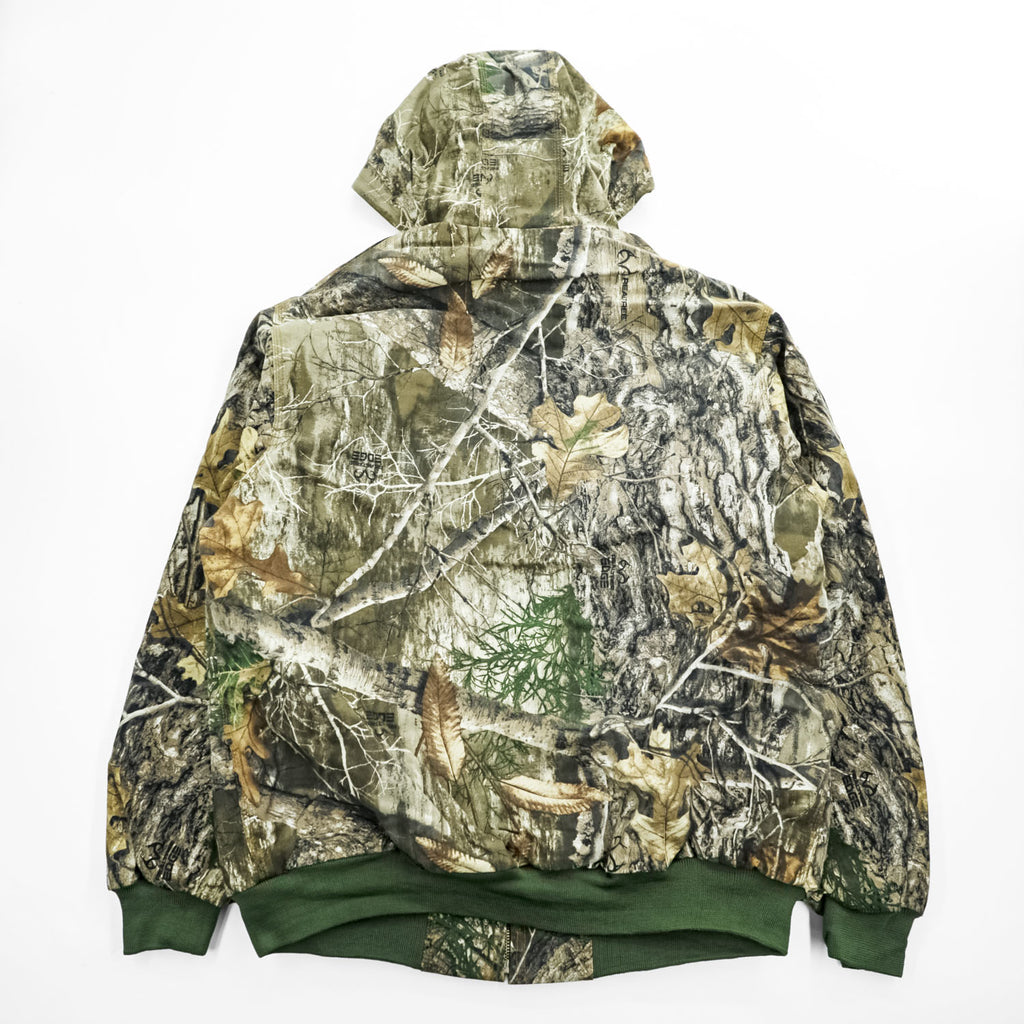 carhartt リメイク 再構築 リアルツリーカモ アクティブジャケット パーカー ブルゾン L カーキ ダック地 コットン キャンバス
