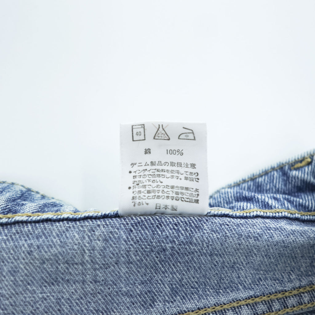 Wrangler 日本製 90年代 ヴィンテージ デニムパンツ ジーンズ L インディゴ ブルー ジッパーフライ レザーパッチ M1906-27