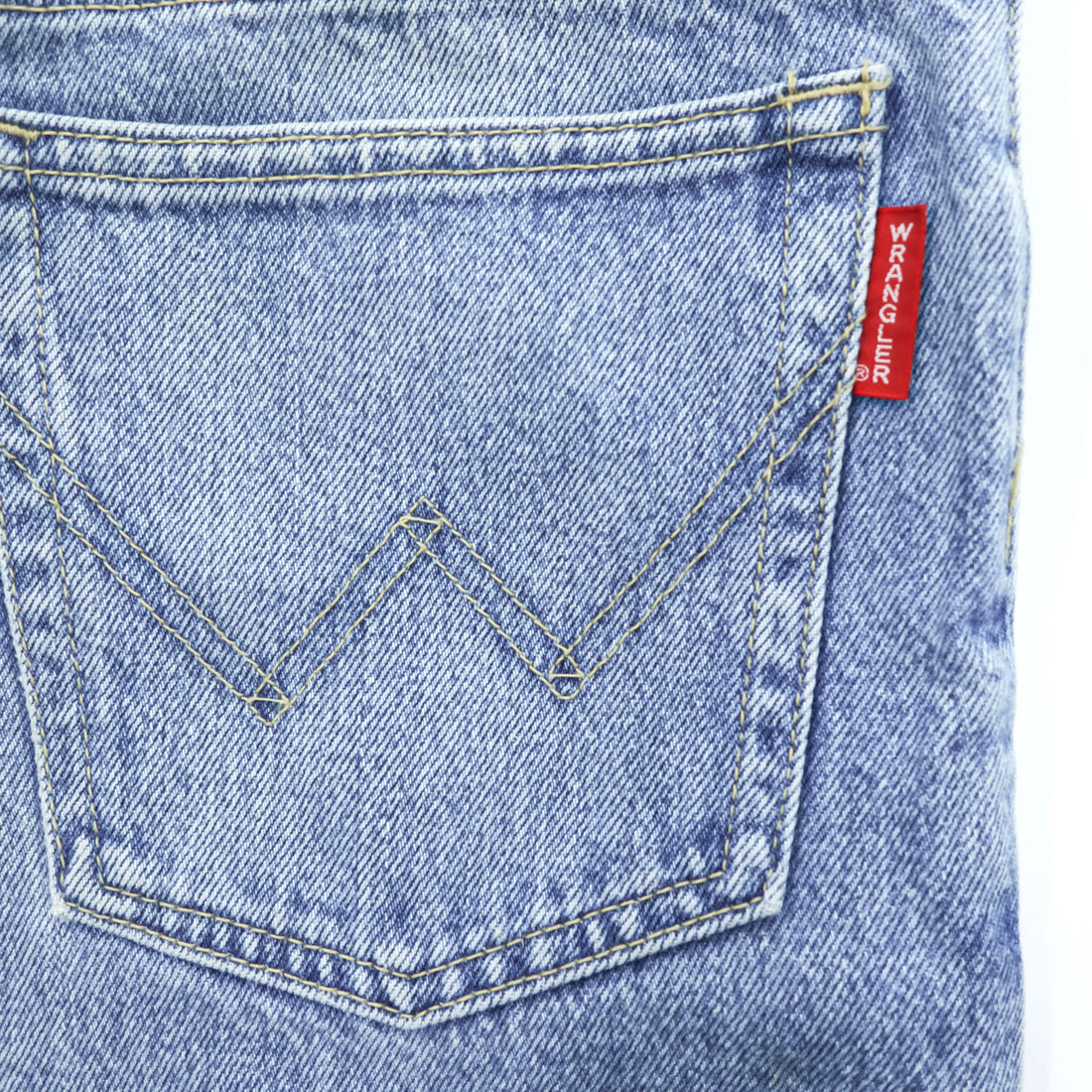 Wrangler 日本製 90年代 ヴィンテージ デニムパンツ ジーンズ L インディゴ ブルー ジッパーフライ レザーパッチ M1906-27