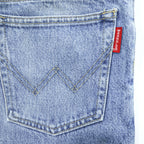 Wrangler 日本製 90年代 ヴィンテージ デニムパンツ ジーンズ L インディゴ ブルー ジッパーフライ レザーパッチ M1906-27