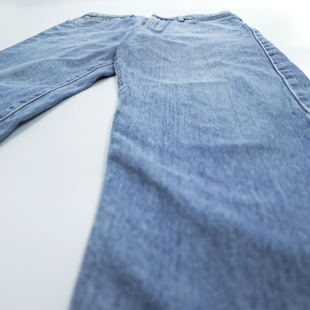 Wrangler 日本製 90年代 ヴィンテージ デニムパンツ ジーンズ L インディゴ ブルー ジッパーフライ レザーパッチ M1906-27