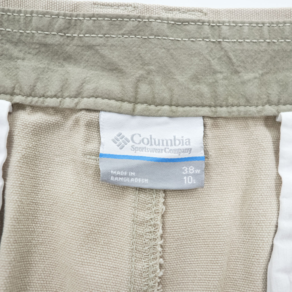 Columbia ダック地 ショートパンツ コットン キャンバス ハーフパンツ XL ベージュ AM4358