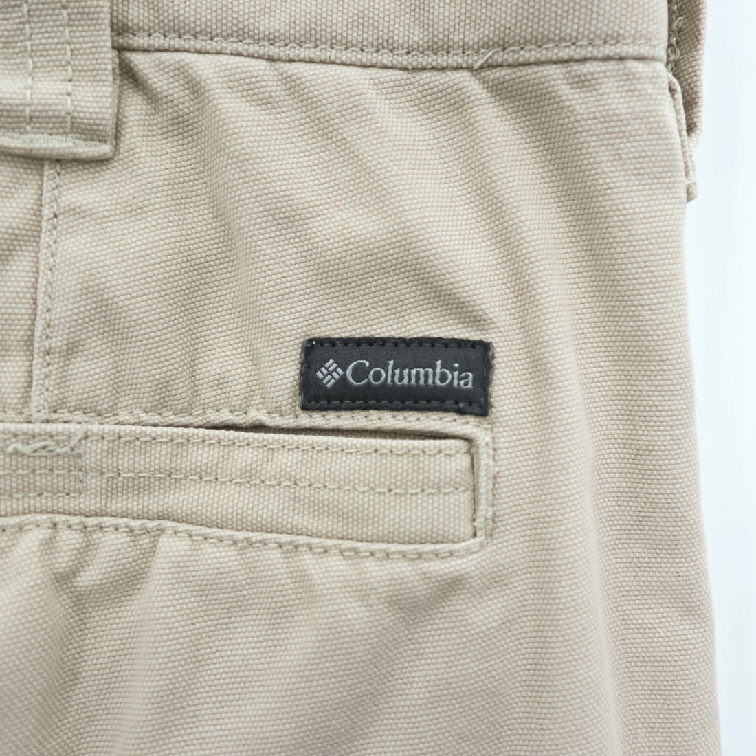 Columbia ダック地 ショートパンツ コットン キャンバス ハーフパンツ XL ベージュ AM4358