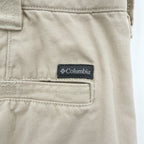 Columbia ダック地 ショートパンツ コットン キャンバス ハーフパンツ XL ベージュ AM4358