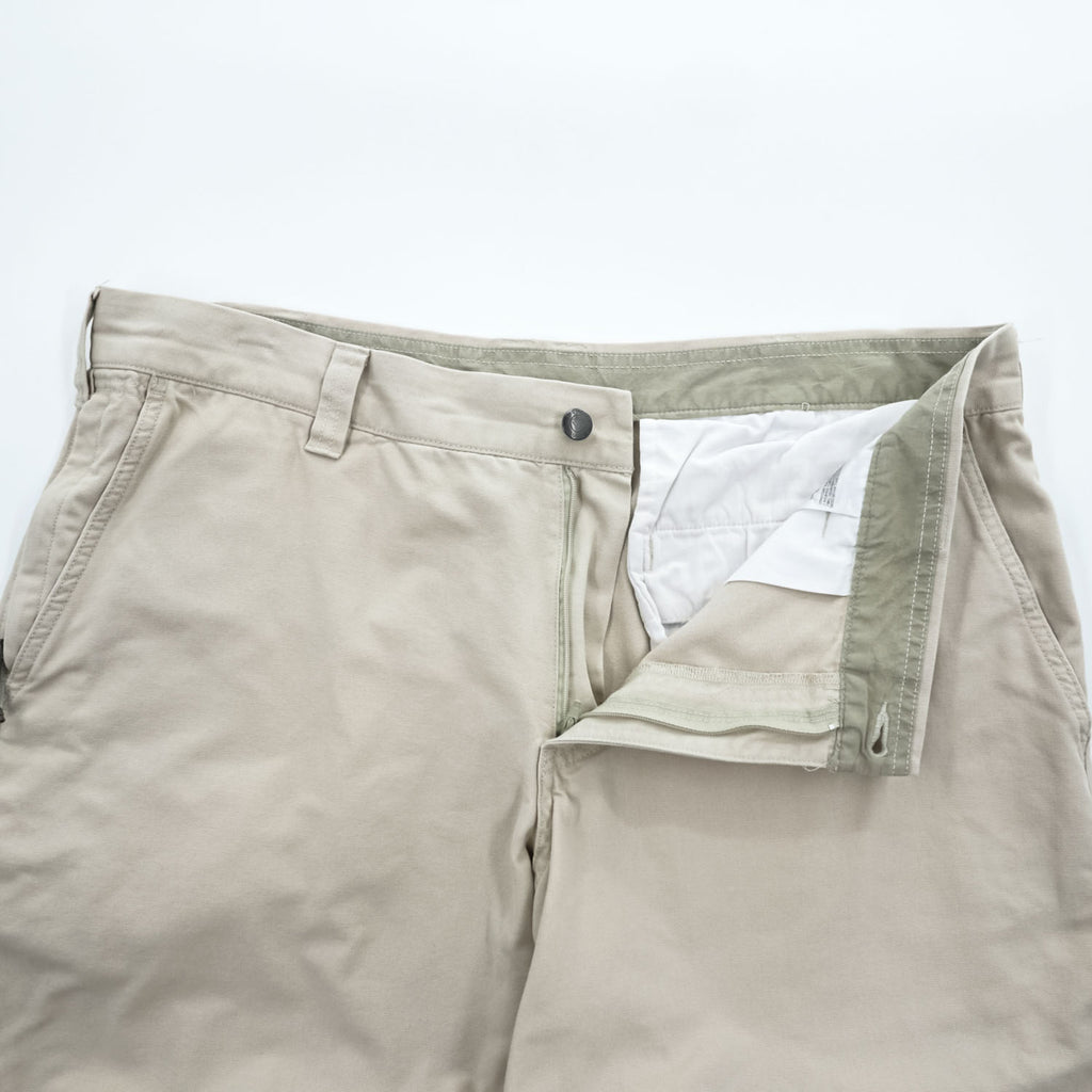 Columbia ダック地 ショートパンツ コットン キャンバス ハーフパンツ XL ベージュ AM4358