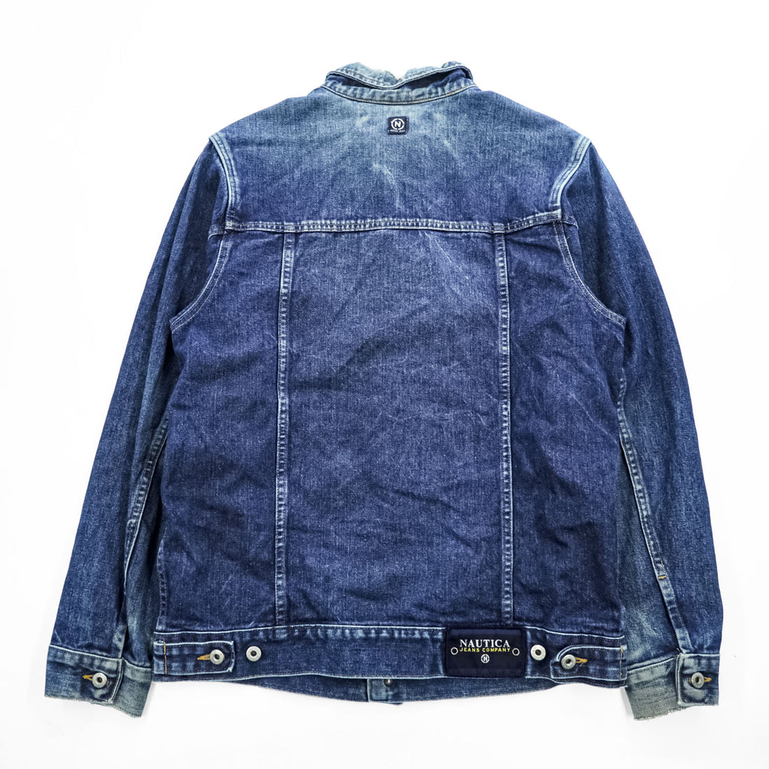 NAUTICA 90年代 USA製 ヴィンテージ デニムジャケット Gジャン L インディゴ ブルー JEANS COMPANY