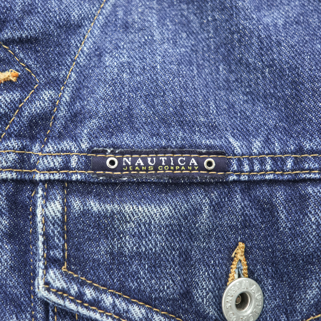 NAUTICA 90年代 USA製 ヴィンテージ デニムジャケット Gジャン L インディゴ ブルー JEANS COMPANY