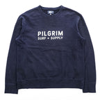 Pilgrim Surf＋Supply 日本製 クルーネック スウェット トレーナー M ネイビー 36-13-0010-375