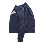 Pilgrim Surf＋Supply 日本製 クルーネック スウェット トレーナー M ネイビー 36-13-0010-375