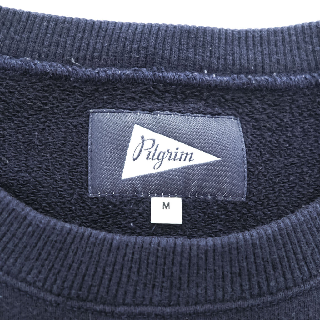 Pilgrim Surf＋Supply 日本製 クルーネック スウェット トレーナー M ネイビー 36-13-0010-375