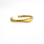 Vintage West African Tuareg Fulani Bracelet バングル 真鍮 ブラス ゴールド 彫金 トライバル