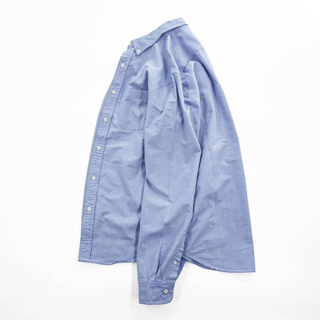 DENIM & SUPPLY RALPH LAUREN 長袖 オックスフォードシャツ S ブルー ボタンダウン 胸ポケット