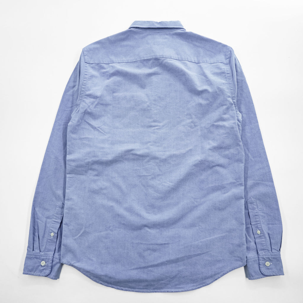 DENIM & SUPPLY RALPH LAUREN 長袖 オックスフォードシャツ S ブルー ボタンダウン 胸ポケット