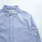 DENIM & SUPPLY RALPH LAUREN 長袖 オックスフォードシャツ S ブルー ボタンダウン 胸ポケット