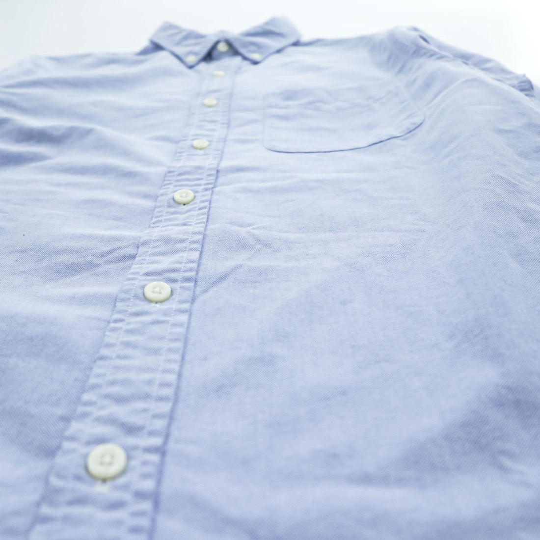 DENIM & SUPPLY RALPH LAUREN 長袖 オックスフォードシャツ S ブルー ボタンダウン 胸ポケット