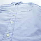 DENIM & SUPPLY RALPH LAUREN 長袖 オックスフォードシャツ S ブルー ボタンダウン 胸ポケット