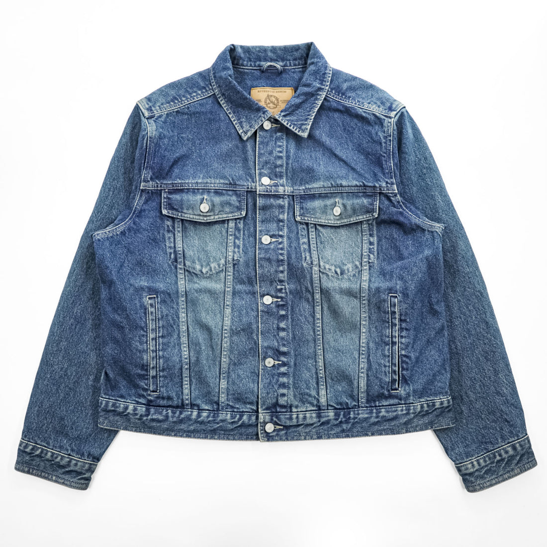 Eddie Bauer デニムジャケット Gジャン XL インディゴ ブルー コーデュロイ切替