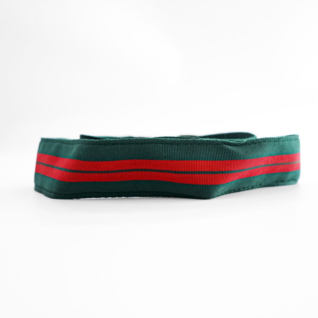 Polo Ralph Lauren 90年代 USA製 ヴィンテージ Dリング リボンベルト ストライプ レッド グリーン