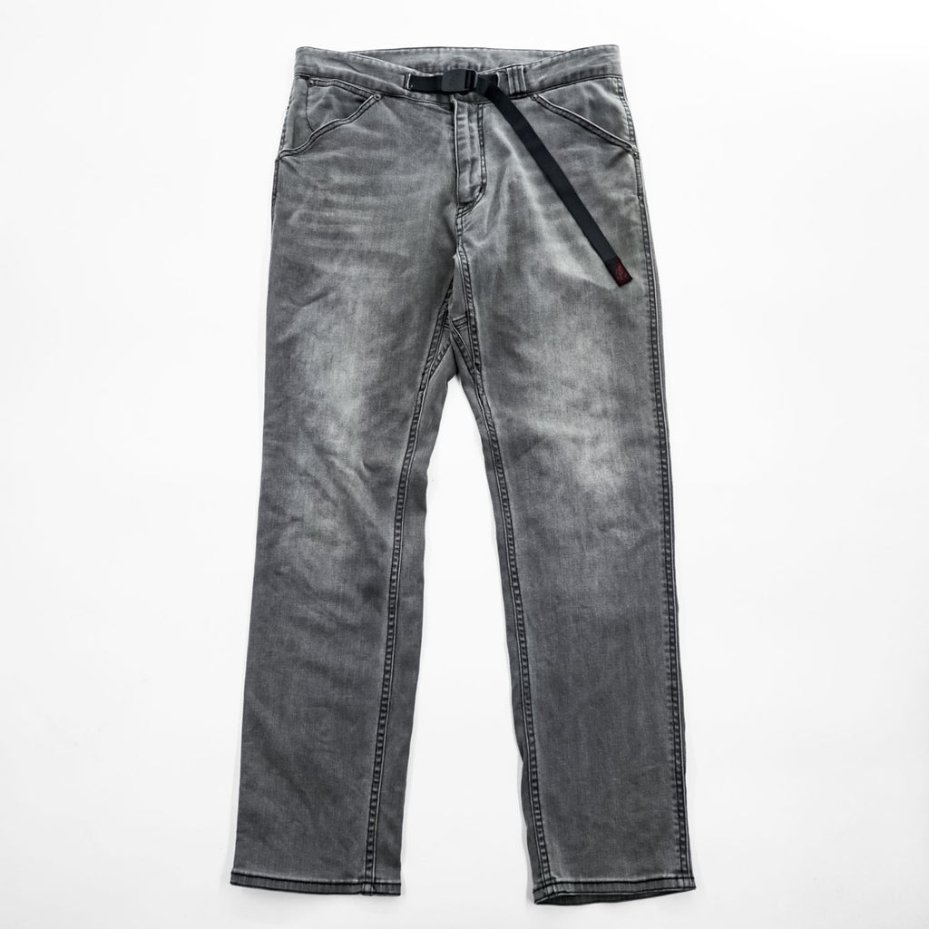GRAMICCI ストレッチ デニム クライミングパンツ M グレー ベルト付 アウトドア URBAN RESEARCH DOORS別注