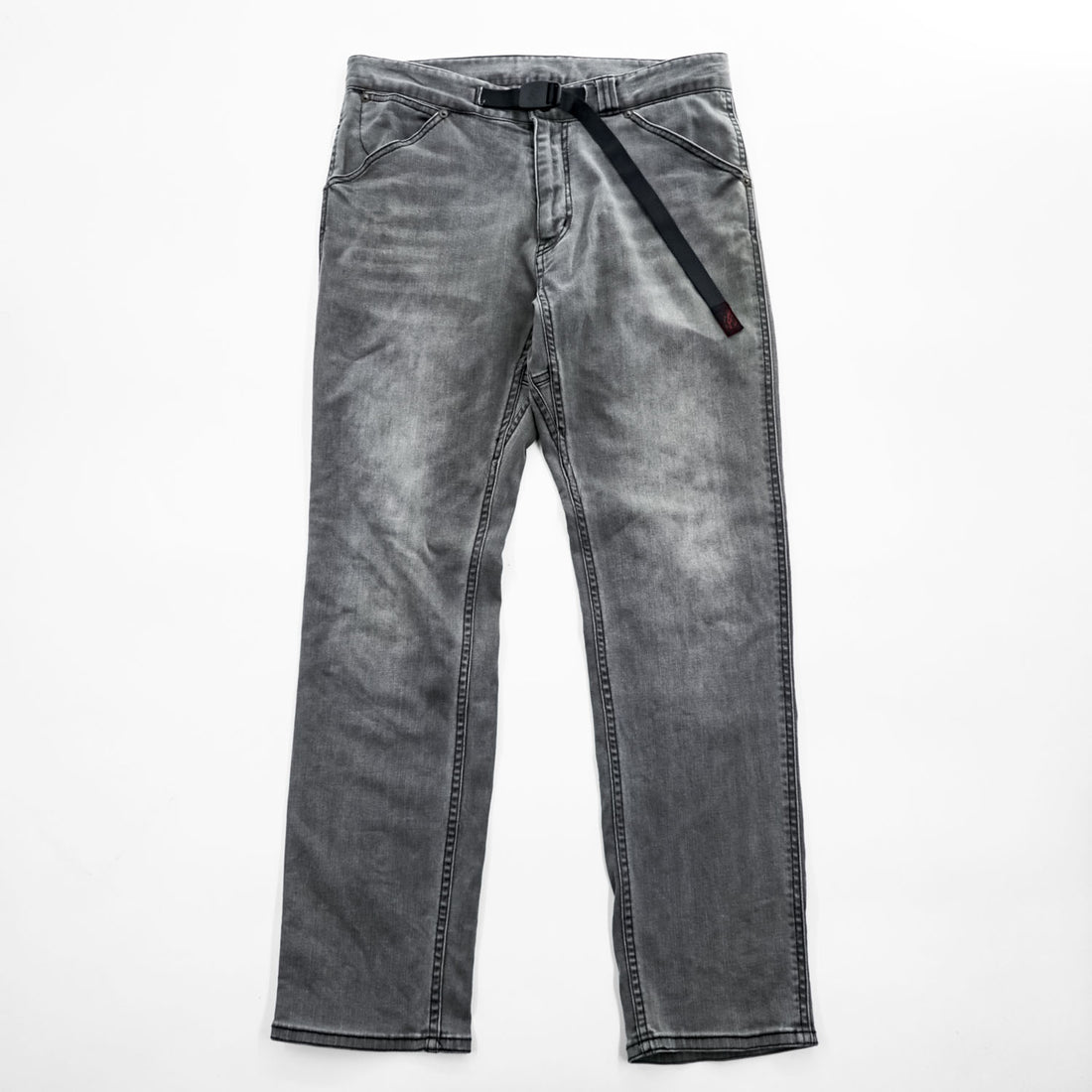 GRAMICCI ストレッチ デニム クライミングパンツ M グレー ベルト付 アウトドア URBAN RESEARCH DOORS別注