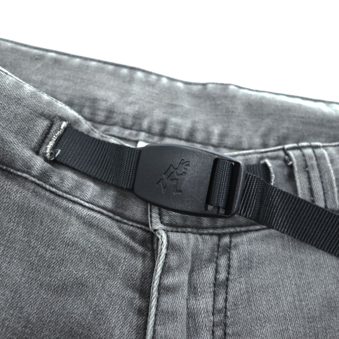 GRAMICCI ストレッチ デニム クライミングパンツ M グレー ベルト付 アウトドア URBAN RESEARCH DOORS別注