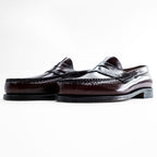 Vintage G.H. Bass Weejuns Leavitt Penny 731 Burgundy Leather Loafers USA Made 8.5C