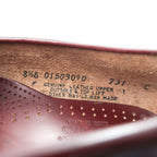 Vintage G.H. Bass Weejuns Leavitt Penny 731 Burgundy Leather Loafers USA Made 8.5C