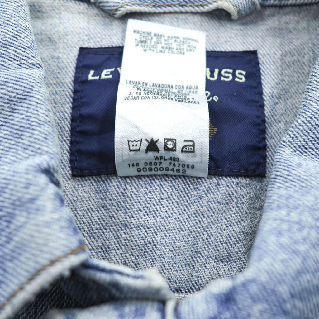 LEVI STRAUSS Signature 00年代 デニム トラッカージャケット Gジャン L ライトブルー インディゴ