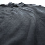 LACOSTE Crocodile Logo Long Sleeve Knit Polo Shirt Dark Gray Size 8