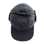 DAIWA PIER39 キルティング フライトキャップ TECH COLD PROOF DRIVING CAP ブラック 撥水 イヤーフラップ 耳当て BC-51023W
