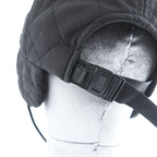 DAIWA PIER39 キルティング フライトキャップ TECH COLD PROOF DRIVING CAP ブラック 撥水 イヤーフラップ 耳当て BC-51023W